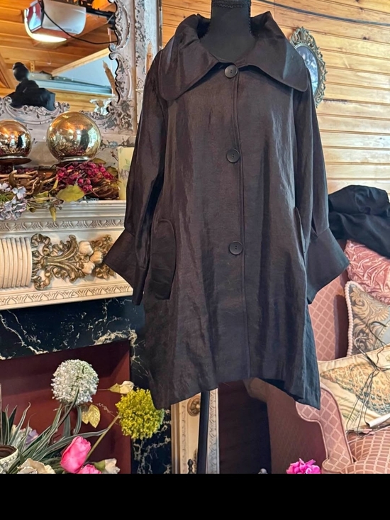 Damee Jackets & Blazers - INC International Concepts Dark Brown Trench Coat with Wide Collar